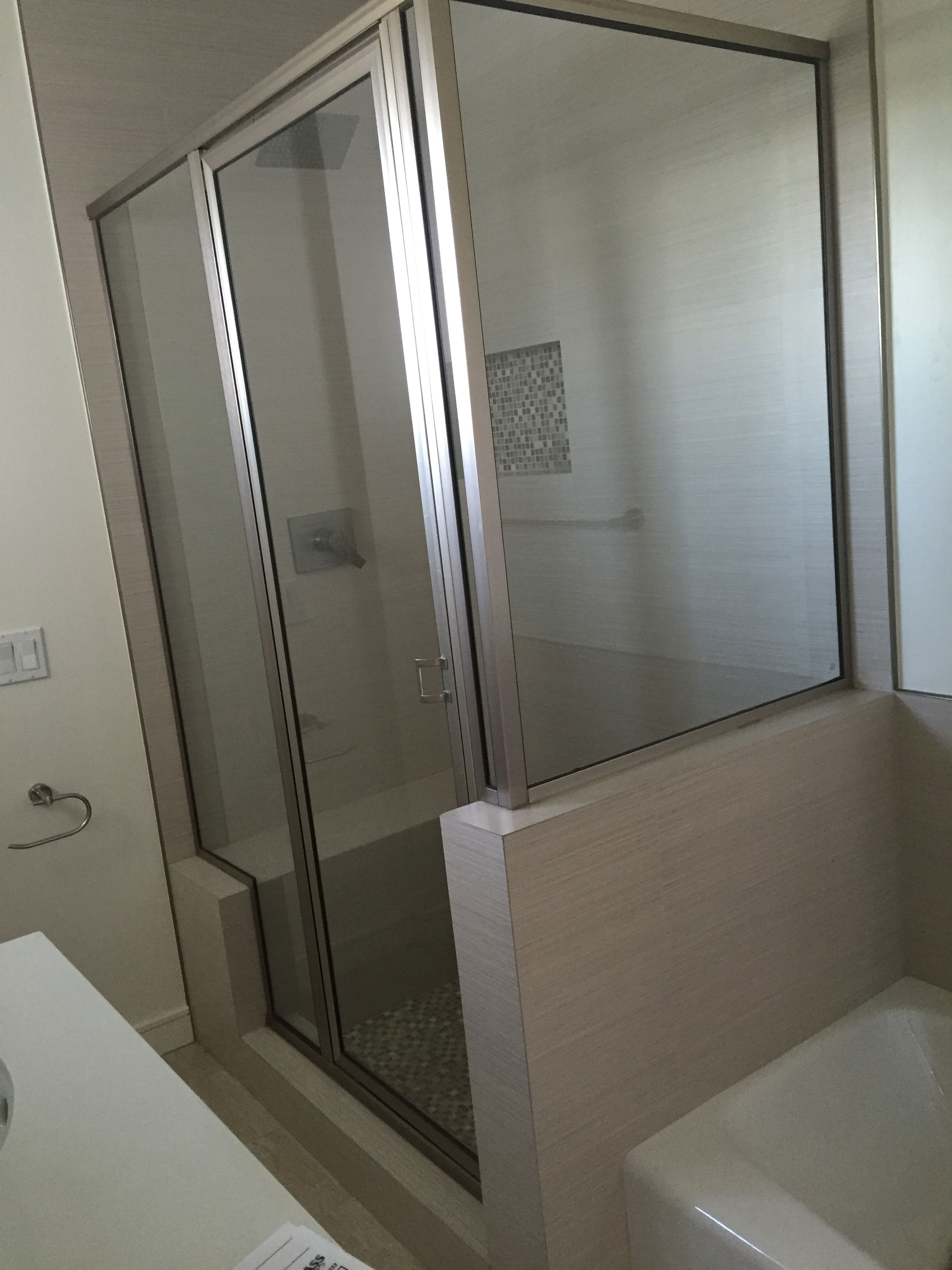 Showers Aaa Glass And Mirror Inc Showers Glass Mirrors Custom Glass Railing Board Ups