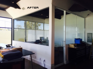 Before and after office